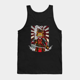 Samurai Cheetah Warrior Japan Japanese Tank Top